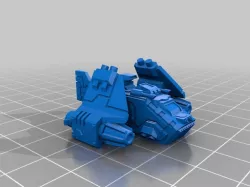 6mm Cosmo Knight Aircraft, Thunder-Crow Light Fighter (Remix)