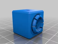 Articulating Cube Chain Elements for Snake Puzzle or Fixture