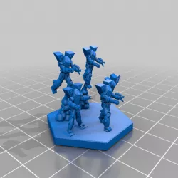 Battle Armors for Battletech 6mm with support for dlp print (UPDATE)