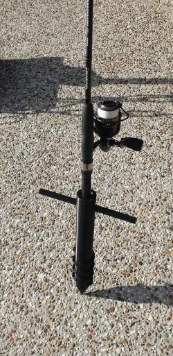 Beach fishing rod holder
