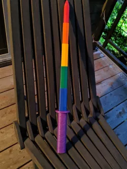 Collapsing Katana (Print in a many pieces and glue the hilt together)