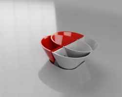 Doppio Vaso per Air Plants con supporto da tavolo