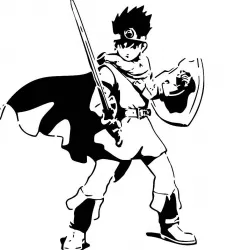DQ Hero Erdrick stencil