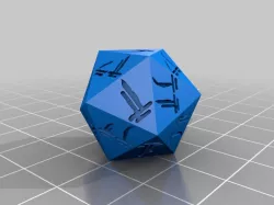 Draconic (Iokharic) D20
