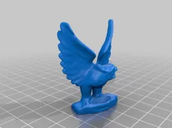 Eagle carving 3D scan