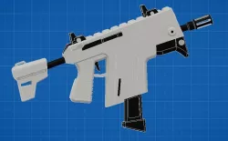 Fortnite Burst SMG (Vector) 3D Model