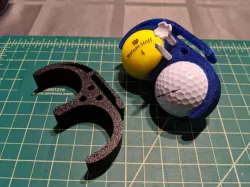 Golf Ball Belt Clip (Stronger w/ Tees)