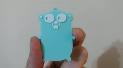 Gopher keychain (Go programming language mascot)