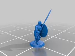 Greek Soldier - Fighting Position - Shield and Spear 2