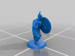 Greek Soldier - Fighting Position - Shield and Sword