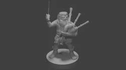 Halfling Bagpiper
