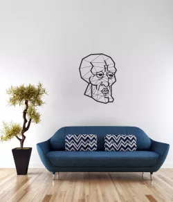 Handsome Squidward Low Poly wall 2D