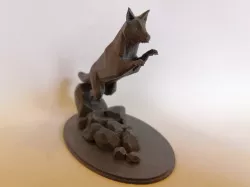 Jumping Fox - Low Poly