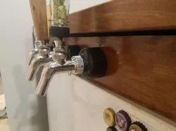Kegerator shank flange extender