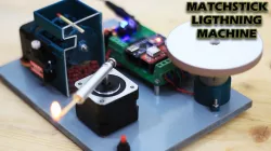 Match stick lightning machine