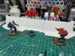 Modular Facility Walls - Wargaming - 10mm, N-scale