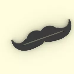 Mustache Toothpaste Dispenser / Presse-distributeur de dentifrice Moustache