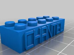 My Customized Lego Block Necklace/Keychain chantel 