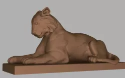 Nassau Hall Tiger Sculpt