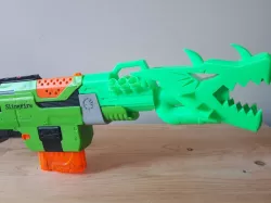 nerf slingfire custom dragon barrel + N strike compatibility