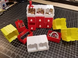 Parametric dovetail organizer: boxes, bins, drawers. all vase mode prints.