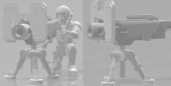Portable Heavy Bolter - Heavy Weapons Squad - WH40k