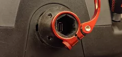 Quick release for Logitech Momo black with USB connector