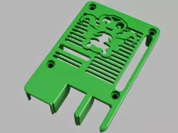 Raspberry Pi 3 B/B+ & 4B case with OctoPrint Logo