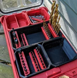 Slim Packout Bins for Milwaukee bit holders