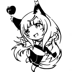 Spice and Wolf stencil