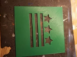 Stars and Bars Stencil