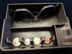 Tesla Model 3 console tray with coin holder