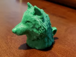 Wolf Head Keychain (Pencil Topper)