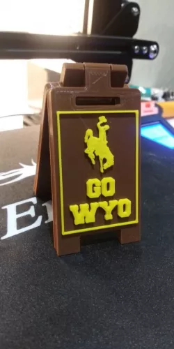 Wyoming Cowboy Mini Floor Stand