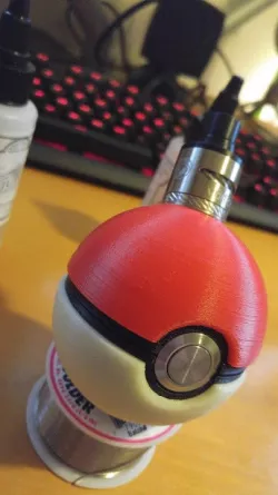 18350 poke-ball vape mod (unregulated mosfet)