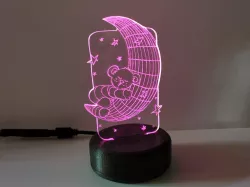3D Night Light Base