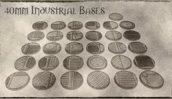 40mm Industrial Bases (x31) - For Warhammer 40k, Dungeons & Dragons, Pathfinder and more.