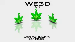 420 Cannabis Leaf - Pendant Earing