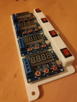 4x Capacity Tester ZB2L3 Holder with Rocker Switch