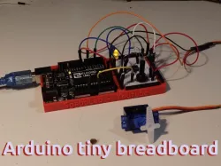 Arduino Uno tiny practical breadboard