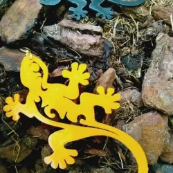 Boucles d'oreilles Gecko ou porte-clés / gecko earrings or keychain