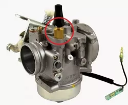 Bracket damper concentrator carb snowmobile yamaha