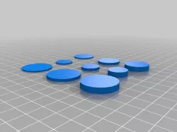 Coins for finger rehabilitation
