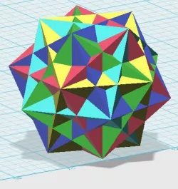 Compound of five cubes