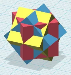 Compound of three cubes
