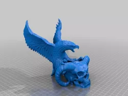 Devil Skull & Eagle Smoothed (No Logo)