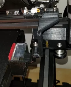 Ender 5 Raised X-Carriage Side Transition/Purge Bucket with Endstop for Palette 2