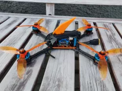 Floss 3.0 frame Rocket canopy with switchable crash flip fin