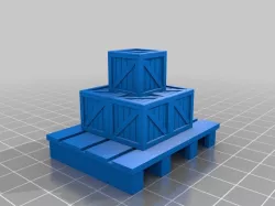 forklift cargo pallets