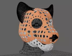Fursuit- or puppet-head base - version 53 - lion